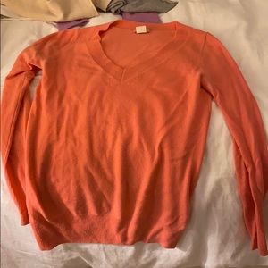 JCrew 100% cashmere vneck sweater size XS